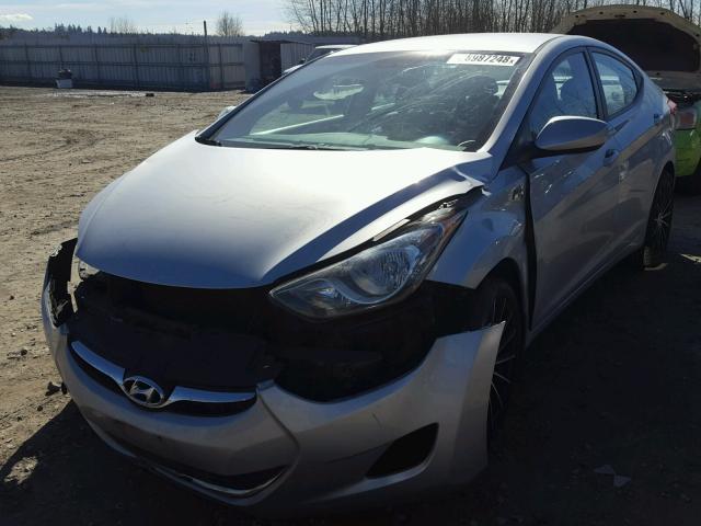 5NPDH4AE4CH103067 - 2012 HYUNDAI ELANTRA GL GRAY photo 2