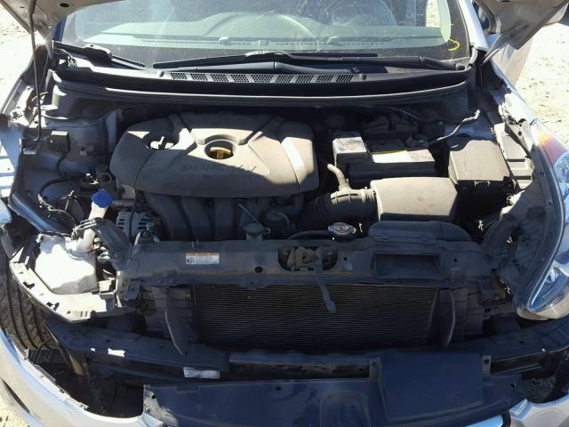 5NPDH4AE4CH103067 - 2012 HYUNDAI ELANTRA GL GRAY photo 7