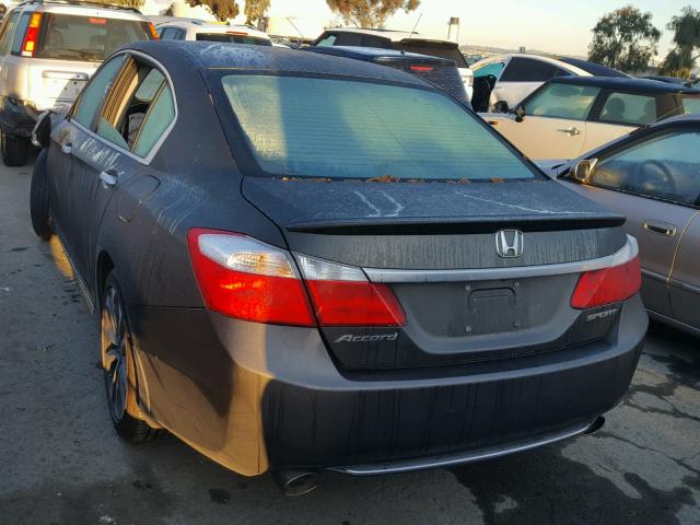 1HGCR2F51DA025380 - 2013 HONDA ACCORD SPO GRAY photo 3