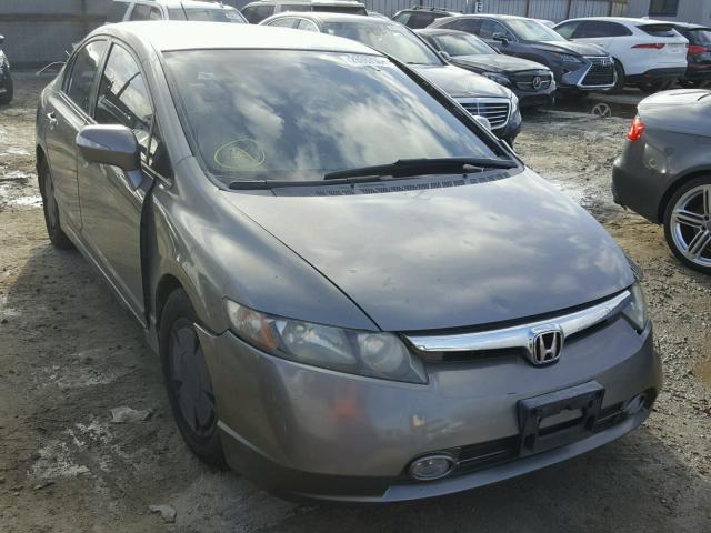 JHMFA36237S024484 - 2007 HONDA CIVIC HYBR GRAY photo 1