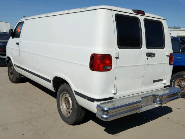 2B7JB21Y3YK134509 - 2000 DODGE RAM VAN B2 WHITE photo 3