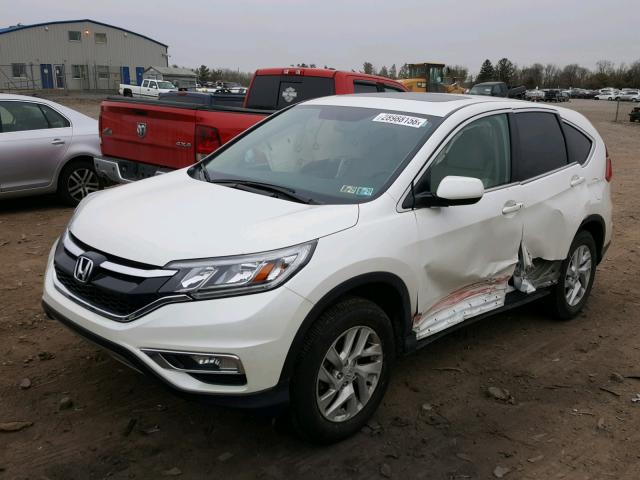 5J6RM4H52GL018926 - 2016 HONDA CR-V EX WHITE photo 2