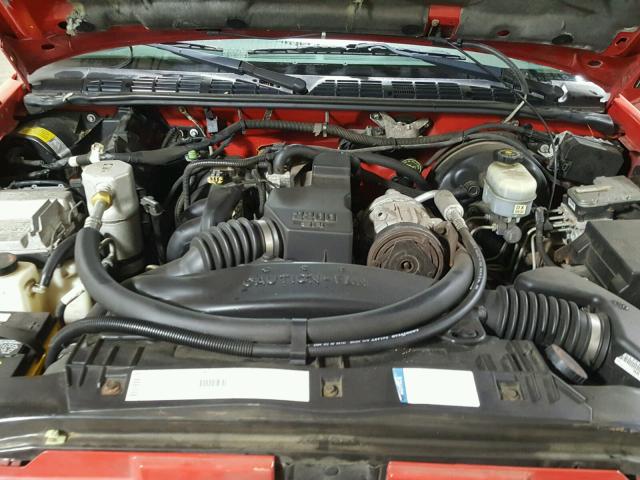 1GCCS1957Y8242132 - 2000 CHEVROLET S TRUCK S1 RED photo 7
