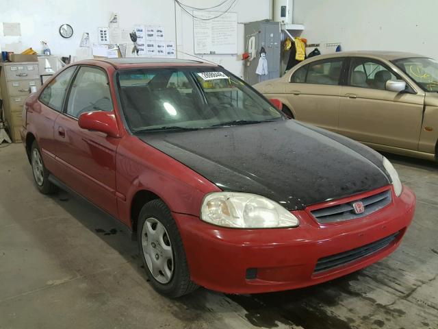 1HGEJ814XYL039774 - 2000 HONDA CIVIC EX წითელი ფოტო 1