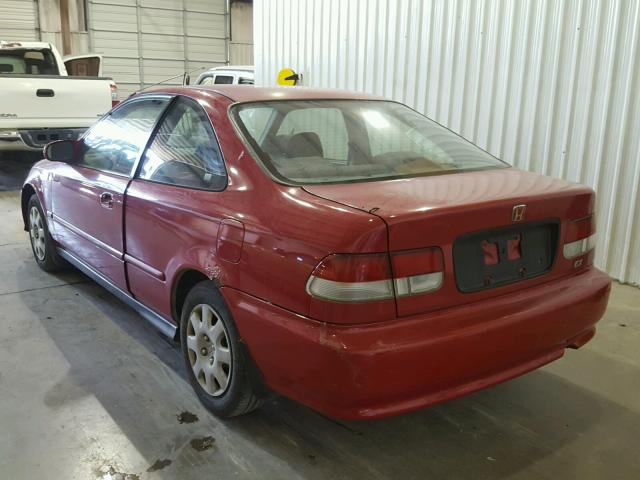 1HGEJ814XYL039774 - 2000 HONDA CIVIC EX RED photo 3