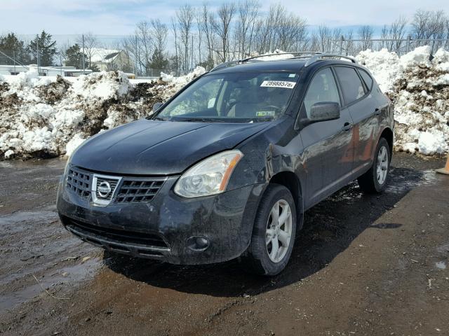 JN8AS58V68W114142 - 2008 NISSAN ROGUE S BLACK photo 2