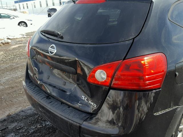 JN8AS58V68W114142 - 2008 NISSAN ROGUE S BLACK photo 9