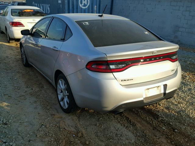 1C3CDFBA1DD288835 - 2013 DODGE DART SXT SILVER photo 3