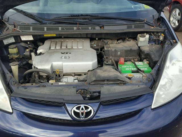 5TDZK23C47S094152 - 2007 TOYOTA SIENNA CE BLUE photo 7