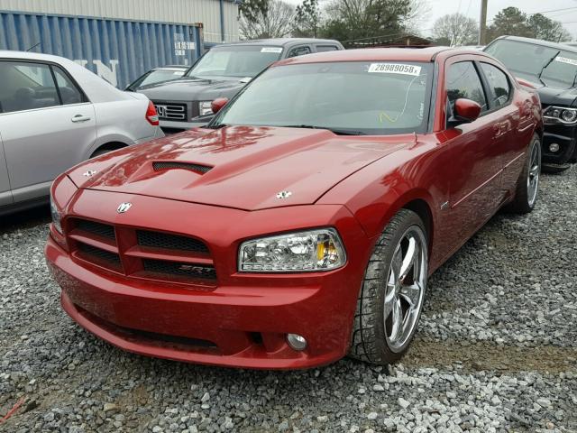 2B3LA73W86H371142 - 2006 DODGE CHARGER SR RED photo 2