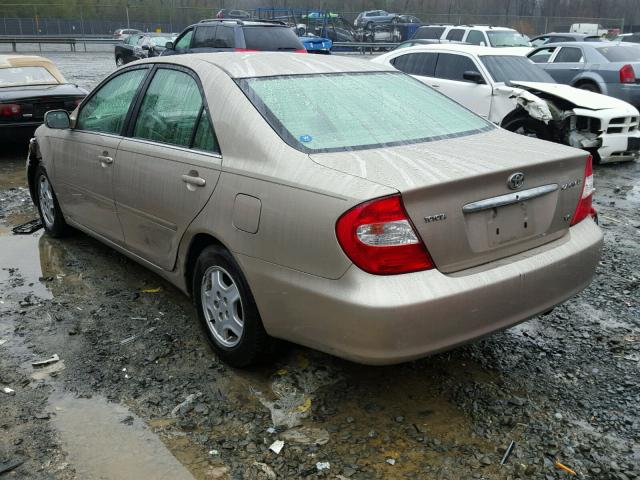 4T1BF30K53U045454 - 2003 TOYOTA CAMRY LE BEIGE photo 3