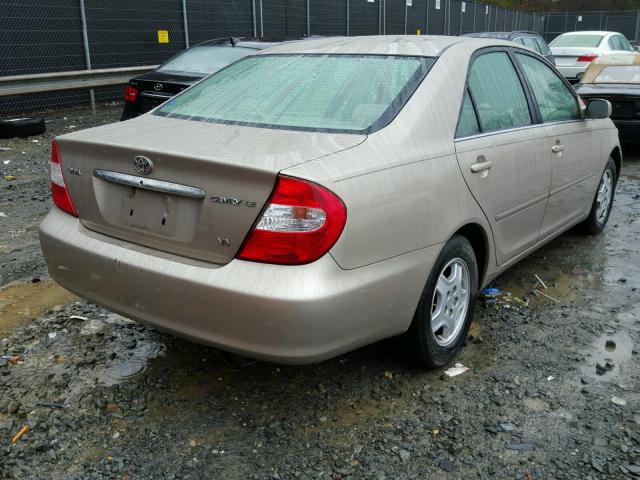 4T1BF30K53U045454 - 2003 TOYOTA CAMRY LE BEIGE photo 4