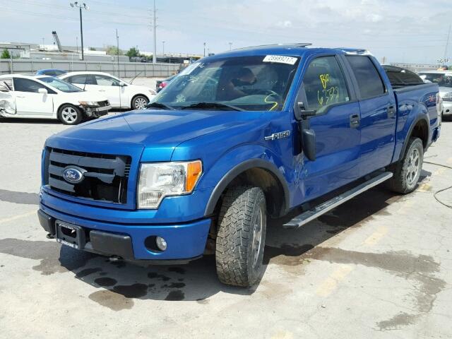 1FTFW1EV3AKA76580 - 2010 FORD F150 SUPER BLUE photo 2