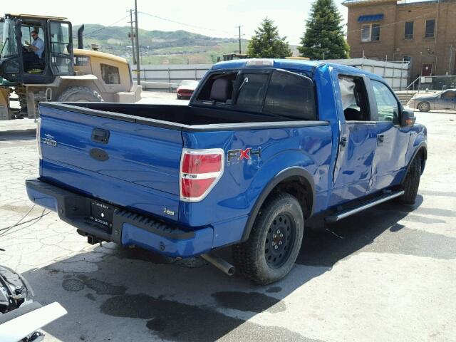 1FTFW1EV3AKA76580 - 2010 FORD F150 SUPER BLUE photo 4