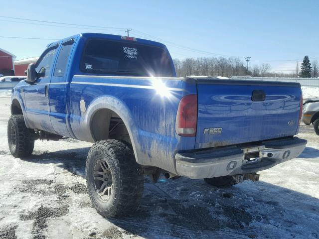 1FTNX21L73EC73837 - 2003 FORD F250 SUPER BLUE photo 3