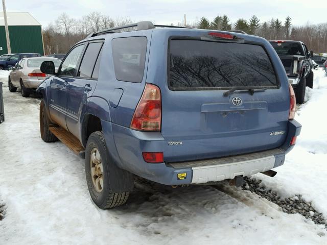 JTEBT14R430023926 - 2003 TOYOTA 4RUNNER SR BLUE photo 3