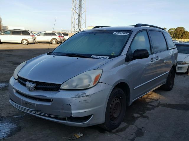 5TDZA23C95S369594 - 2005 TOYOTA SIENNA CE GOLD photo 2