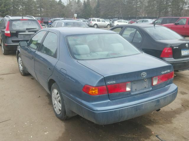 4T1BG22K81U845666 - 2001 TOYOTA CAMRY CE BLUE photo 3