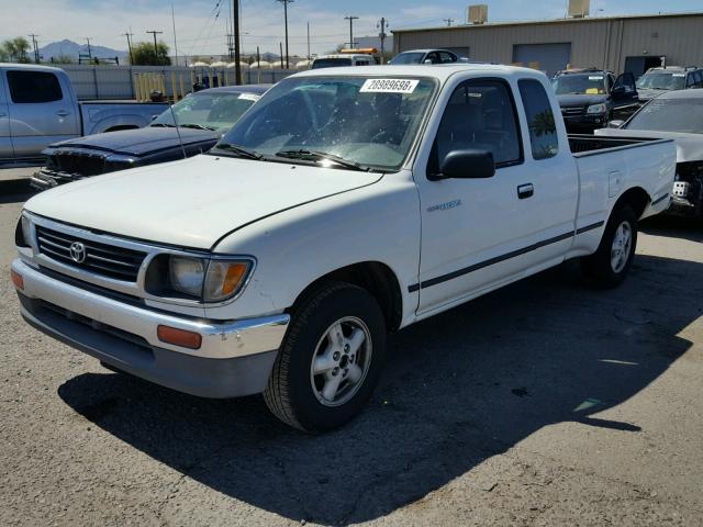 4TAUN53B1SZ011855 - 1995 TOYOTA TACOMA XTR WHITE photo 2