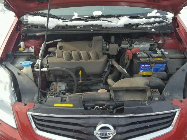 3N1AB6APXCL693327 - 2012 NISSAN SENTRA 2.0 BURGUNDY photo 7