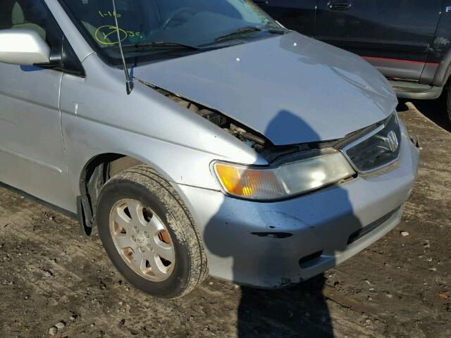 5FNRL18603B037844 - 2003 HONDA ODYSSEY EX SILVER photo 10