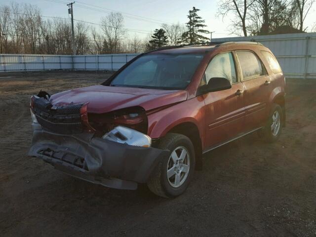 2CNDL13FX56147208 - 2005 CHEVROLET EQUINOX LS RED photo 2