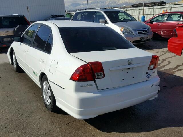 1HGEN26505L000416 - 2005 HONDA CIVIC GX WHITE photo 3