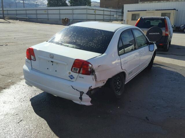 1HGEN26505L000416 - 2005 HONDA CIVIC GX WHITE photo 4