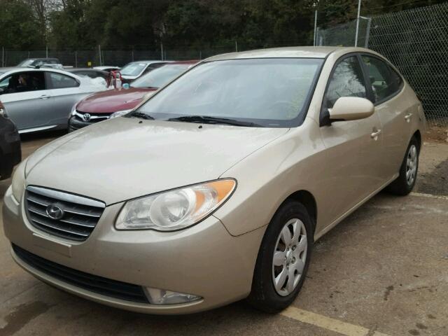 KMHDU46D38U496273 - 2008 HYUNDAI ELANTRA GL GOLD photo 2