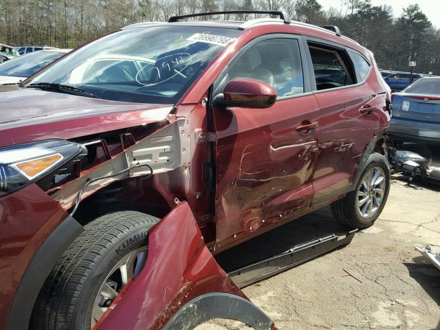 KM8J33A40HU522223 - 2017 HYUNDAI TUCSON LIM RED photo 9