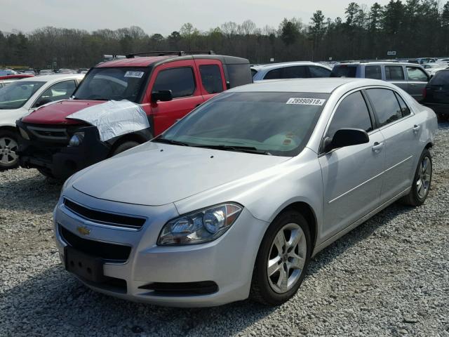 1G1ZA5EUXCF387728 - 2012 CHEVROLET MALIBU LS ვერცხლისფერი ფოტო 2
