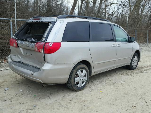 5TDZA23C56S576033 - 2006 TOYOTA SIENNA CE SILVER photo 4