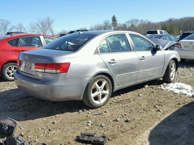 5NPEU46C08H312661 - 2008 HYUNDAI SONATA SE GRAY photo 4