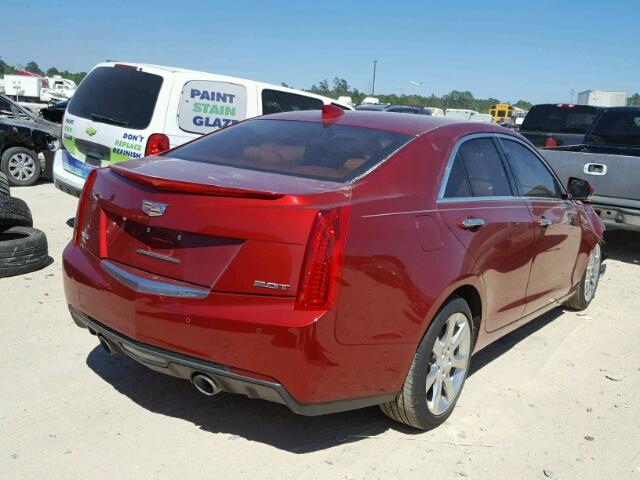 1G6AB5RX5F0115734 - 2015 CADILLAC ATS LUXURY RED photo 4