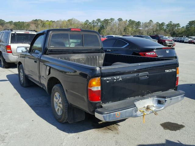 4TANL42N4XZ403445 - 1999 TOYOTA TACOMA BLACK photo 3