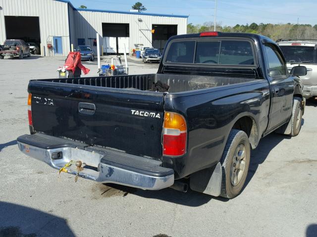 4TANL42N4XZ403445 - 1999 TOYOTA TACOMA BLACK photo 4