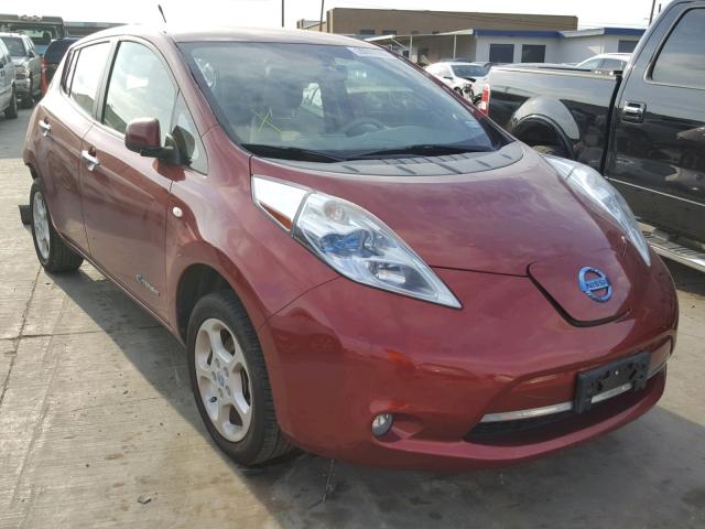 JN1AZ0CP4BT001899 - 2011 NISSAN LEAF SV BURGUNDY photo 1