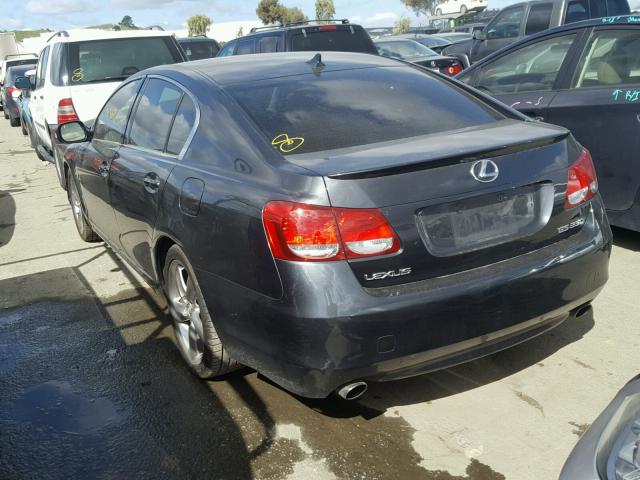 JTHBE96SX80029734 - 2008 LEXUS GS 350 GRAY photo 3