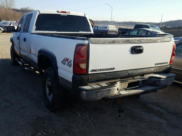 1GCHK33245F827287 - 2005 CHEVROLET SILVERADO WHITE photo 3