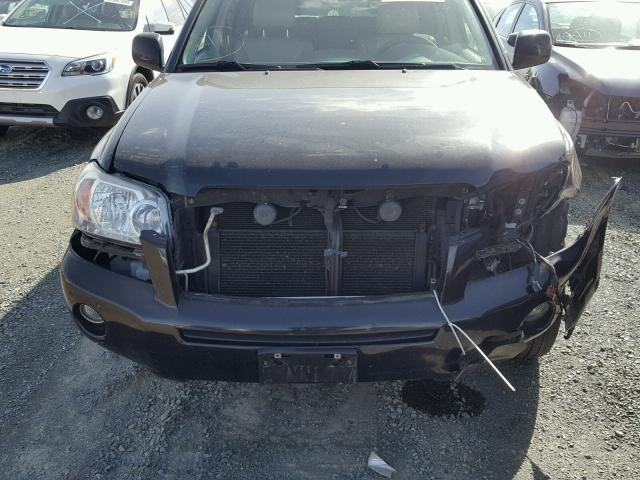 JTEDW21A960015961 - 2006 TOYOTA HIGHLANDER BLACK photo 7