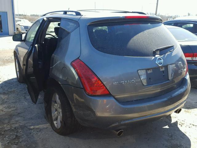 JN8AZ08W37W603474 - 2007 NISSAN MURANO SL GRAY photo 3