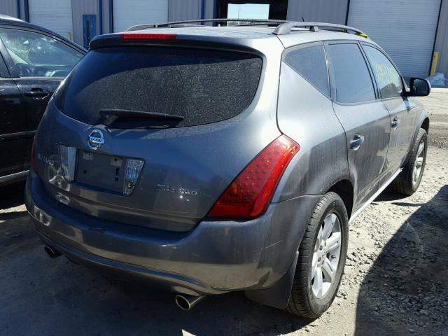 JN8AZ08W37W603474 - 2007 NISSAN MURANO SL GRAY photo 4