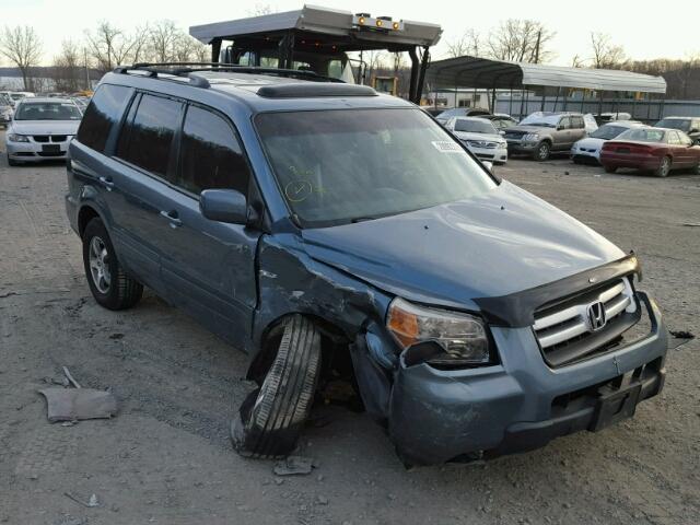 5FNYF18598B011700 - 2008 HONDA PILOT EXL TEAL photo 1