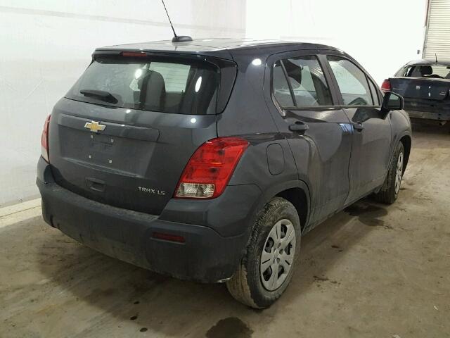 3GNCJKSB3GL246727 - 2016 CHEVROLET TRAX LS GRAY photo 4