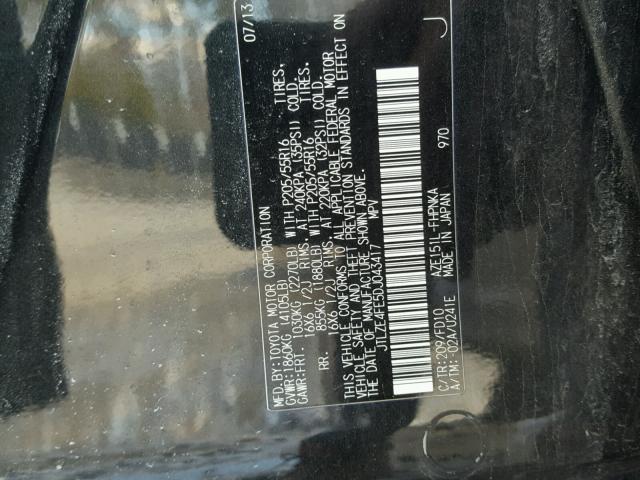 JTLZE4FE5DJ043417 - 2013 TOYOTA SCION XB BLACK photo 10