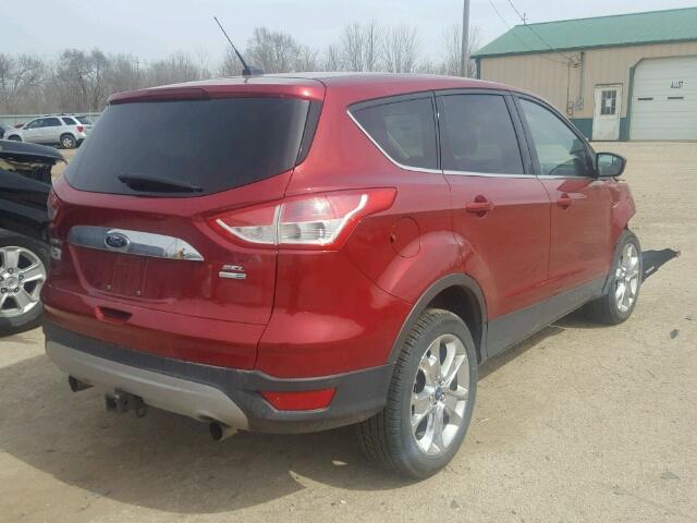 1FMCU9H90DUC22993 - 2013 FORD ESCAPE SEL RED photo 4