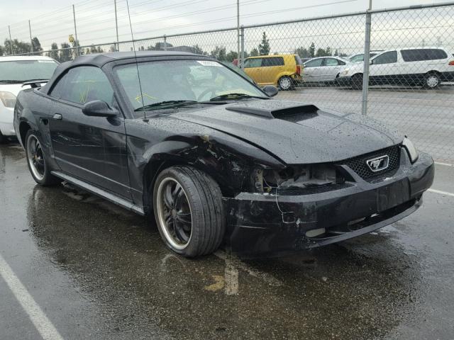 1FAFP45X52F217651 - 2002 FORD MUSTANG GT BLACK photo 1