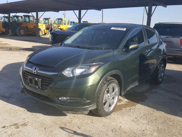 3CZRU5G5XHM710472 - 2017 HONDA HR-V EX GREEN photo 2