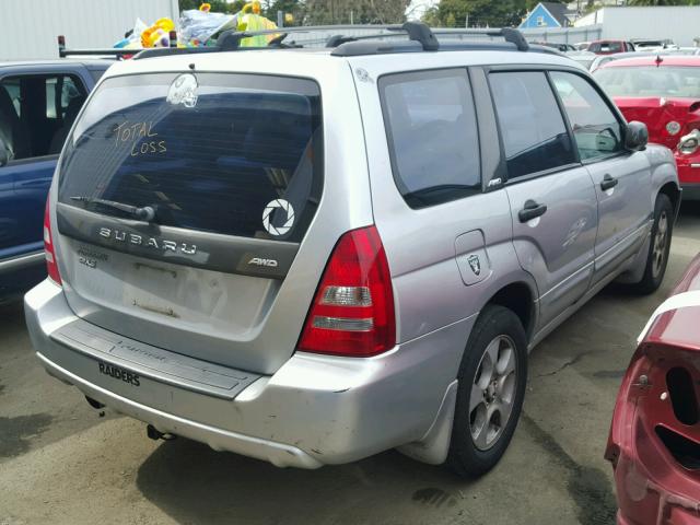 JF1SG65683H706908 - 2003 SUBARU FORESTER 2 SILVER photo 4