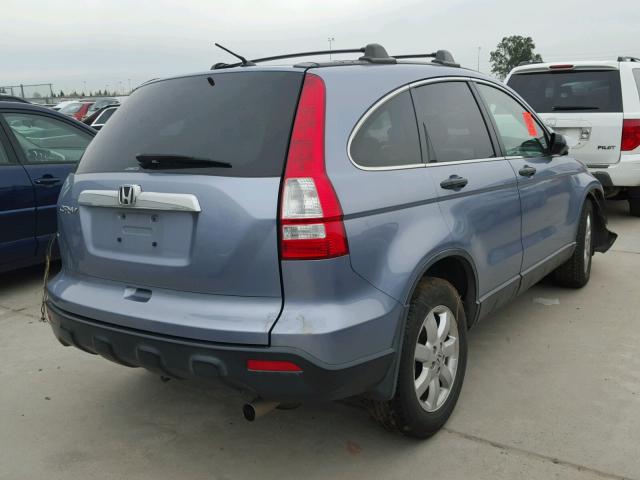 JHLRE48517C094076 - 2007 HONDA CR-V EX BLUE photo 4